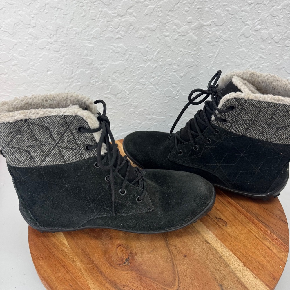 Columbia Womens Waterproof Suede Winter Boots Faux Fur Lined Lace Up‎ Size 7.5 - Picture 5 of 8